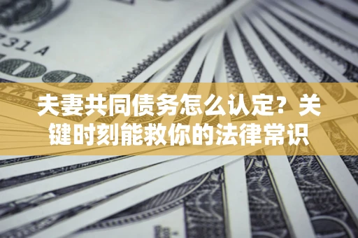 济南夫妻共同债务怎么认定？关键时刻能救你的法律常识
