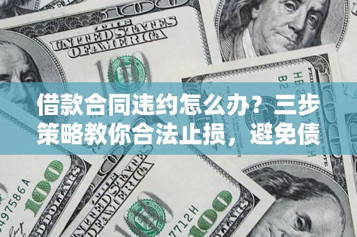 济南借款合同违约怎么办？三步策略教你合法止损，避免债务危机升级